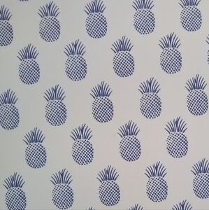 Serena & Lily wallpaper 1 roll French Blue"Pineapple"$130 Each